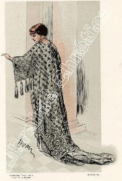 La mode au XVIIIe siècle par Moreau le Jeune et au XXe siècle par Drian. . [FOURRURES MAX].  DRIAN (Etienne), MOREAU LE JEUNE.  