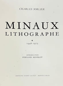 Minaux lithographe, 1948-1973. 