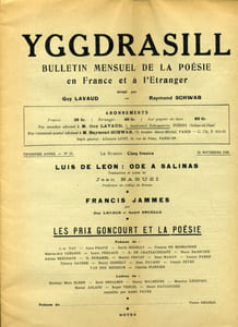 YGGDRASILL. Bulletin mensuel de la poésie en France et à l'étranger.