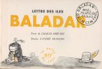 Lettre des îles Baladar.. PREVERT (Jacques). 