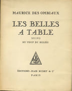 Les Belles à table suivi du Coup du Milieu.  par OMBIAUX (Maurice des).  LAURENCIN (Marie). - Image 2