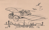 L'Auto, la route et l'homme. . AUTOMOBILES-DELAUNAY BELLEVILLE.  SEM (Georges GOURSAT, dit).