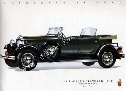 The Packard, standard eight models 8-26 and 8-33, luxurious transportation.