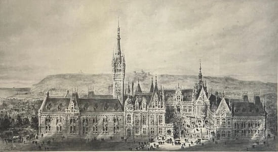 La Bénédictine de l'ancienne abbaye de Fécamp. Rouen, Lecerf, 1905, in-folio, percaline. verte illustrée en couleurs, 48 pages.