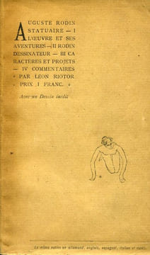 Auguste Rodin statuaire. L'oeuvre et ses aventures _ Rodin dessinateur _ Caractères et projets _ Commentaires. . RIOTOR (Léon). RODIN (Auguste).
