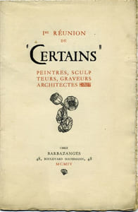 "Certains" peintres, sculpteurs, graveurs, architectes.