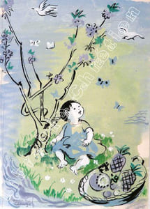 "Colombes et papillons ".