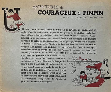 "Aventures de Courageux et Pinpin".