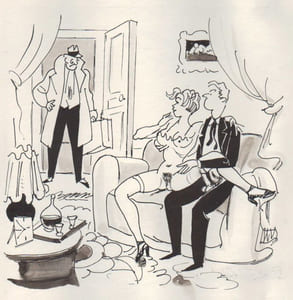 Quatre dessins érotico-humoristiques.