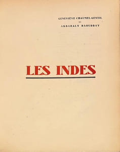 Les Indes. 