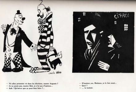 Des clowns, des curés et des soldats.