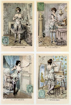 Histoire imprévue des dessous féminins. . SAINT-LAURENT (Cécil). GRUAU (René), VERTES (Marcel),