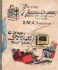 Series personal, Christmas, greeting, cards, season 1937.. FRIENDSHIP- LIVRE DE COLPORTAGE-CARTES DE VOEUX.