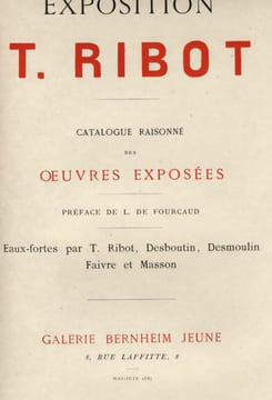 Exposition T. Ribot.. RIBOT (Théodule).