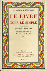 Le Livre de Goha le Simple. 