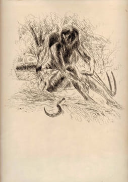 "Les Georgiques-Jeune moissonneuse".. DUNOYER DE SEGONZAC (André).