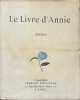 Le Livre d'Annie.. DERENNES (Charles). IRIBE (Paul), GANDON (Pierre).