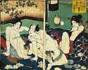 Images du Printemps. Otsuya et Tokuhachi, remplir la nuit dans la joie cachée.. SHUNGA-CURIOSA.