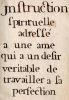 Instruction spirituelle adressé [sic] a une ame qui a un desir veritable de travailler a la perfection.. THEOLOGIE. COTTIAU (Messire Patrice). 