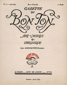 N°4-1924-1925, 7ème année. La Gazette du Bon Ton. Art, Modes et Frivolités. Revue Mensuelle.