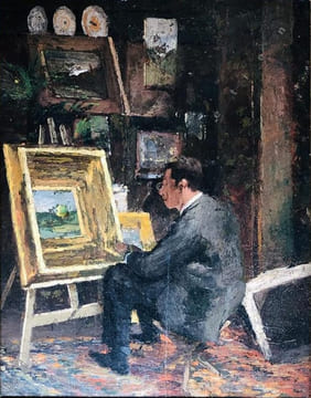 "L'Amateur de tableaux".. BONVIN (François, attribué à).