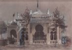 Pavillon Amer-Picon pour l'exposition de Bordeaux  de 1895.. AMER PICON.