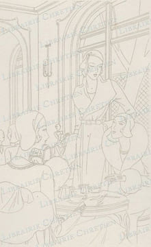 "Le Salon de thé".. BENIGNI (Léon).