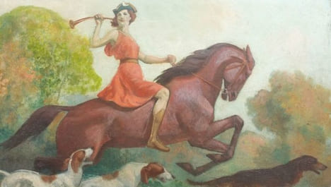 "Diane, chasseresse"..  ROUBILLE (Auguste).