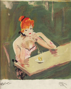 "Jeune-femme rêveuse".