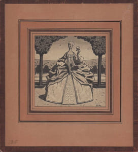 "Elégante à la rose-Jacquette".