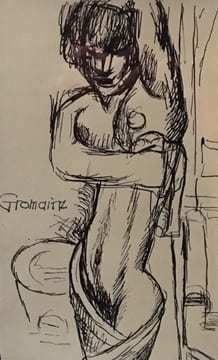 "La toilette" . GROMAIRE (Marcel).