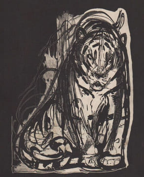 "Tigre à l'affût - Poèmes barbares".. LECONTE DE LISLE. JOUVE (Paul).