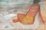 "Luce sur la plage"..  GOURMELIN (Jean).