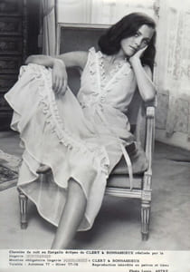 Collection de lingerie de nuit 1975-1986.