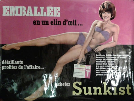 Affiche publicitaire "SUNKIST". SUNKIST-FRUITS. ASLAN (Alain GOURDON, dit).