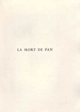 La Mort de Pan et autres contes.. ARENE (Paul). COUSSENS (A.).