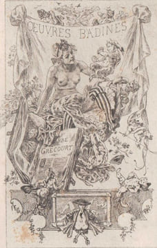 Oeuvres Badines.. GRÉCOURT (Abbé Jean-Baptiste-Joseph VILLART de). ROPS (Félicien).