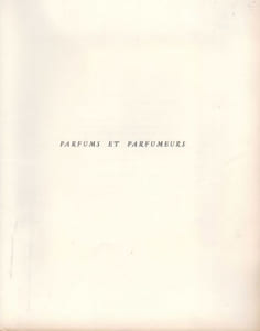 Parfums et Parfumeurs.