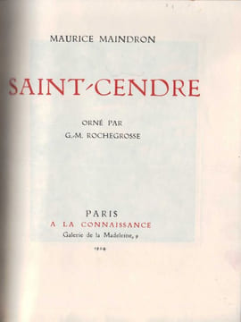Saint-Cendre.. MAINDRON (Maurice). ROCHEGROSSE (Georges-Marie).