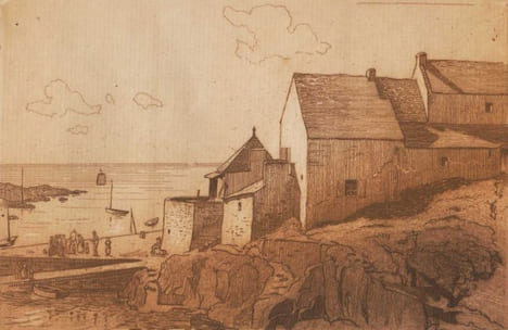 Un coin de Bretagne.. LAMBERT (André).