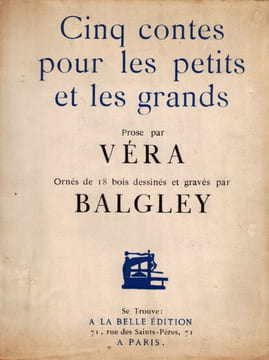 Cinq contes pour les Petits et les Grands.. VÉRA (Paul). BALGLEY.