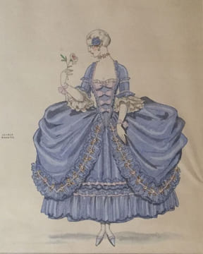 "Robe de cour". . BARBIER (George).