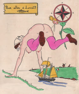 Cahier de chansons de Jean La Pipe. Quartier Maître à bord de La Pétulante. Cahier de Chansons de Jean-Louis Postollec. Timonier à bord de La Finette. Sous le commandement du Capitaine de Frégate Comte Bossoir de Paravane. Vive la Marine Française.