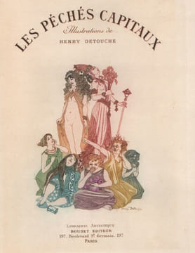 Les Péchés capitaux.. VERHAEREN (Emile), REGNIER (Henri de), HARAUCOURT (Edmond), , MARTHOULD (Jules de), CROISSET (Francis de), LEGRAND (Marc), ...