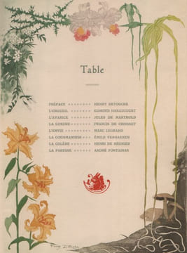 Les Péchés capitaux.. VERHAEREN (Emile), REGNIER (Henri de), HARAUCOURT (Edmond), , MARTHOULD (Jules de), CROISSET (Francis de), LEGRAND (Marc), ...