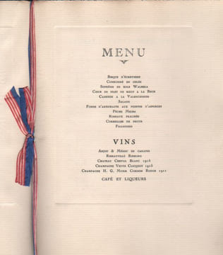 Banquet of visiting American Bankers.. AMERICAN BANKERS. MENU. DRAEGER.