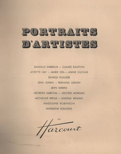 Portraits d'artistes. Photographies du studio Harcourt. 
