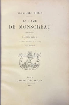 La Dame de Monsereau. Illustrations de Maurice Leloir. . DUMAS (Alexandre). LELOIR (Maurice).