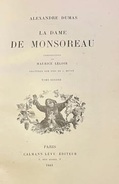 La Dame de Monsereau. Illustrations de Maurice Leloir. . DUMAS (Alexandre). LELOIR (Maurice).