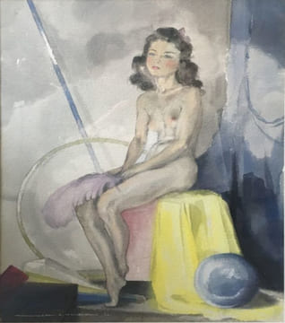 "L'écuyère nue".. MERCIER (Jean-Adrien).